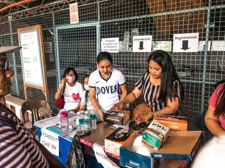 Safety is caring: Free mask & safety eyewear for Taal eruption evacuees, Jan 2020
